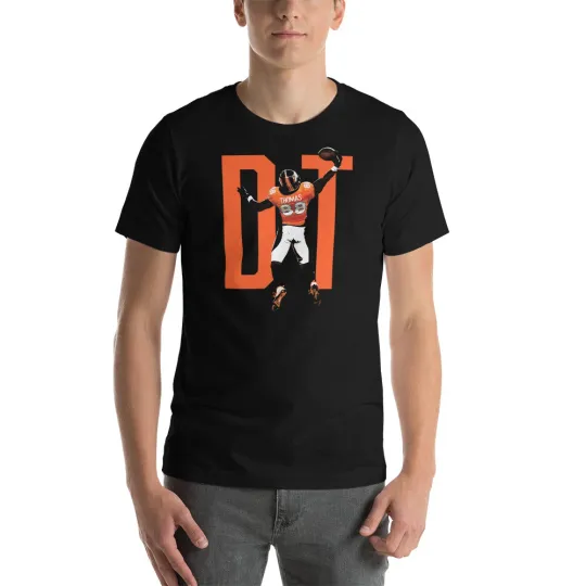 Discover Demaryius Thomas Broncos Receiver Graphic T-Shirt Short Sleeve Clothing