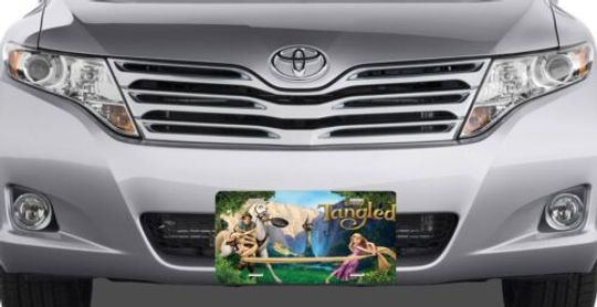 Tangled Cast - Disney License Plate