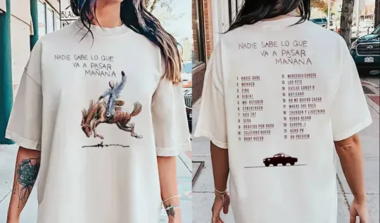 Bad Bunny New Album Shirt, Nadie Sabe Lo Que Va A Pasar Manana Album Tee