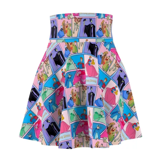 Discover Sleeping Beauty Women's Skater Skirt, Gift for Her