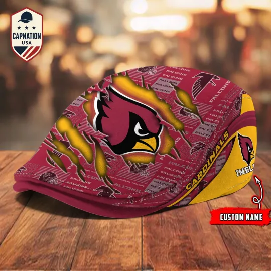 Discover Arizonna-Cardinals Jeff Cap football Newsboy Cap Golf Cap Driving Hat for Men