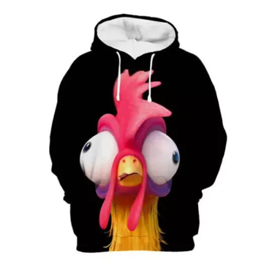 Casual Cartoon Chicken 3D Printing Hoodies