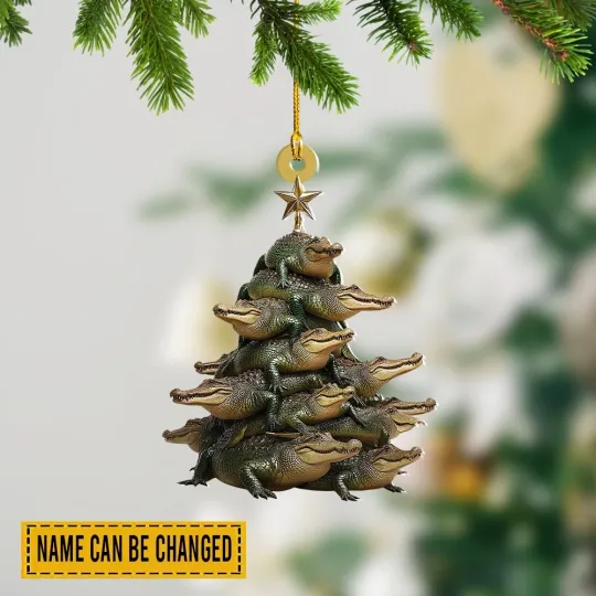 Discover Alligator Christmas Ornament, Animal Christmas Tree Hanging Decor