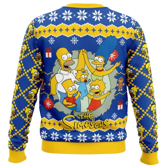 Discover The Simpsons Homer Santa Ugly Christmas Sweater for TV Show Fans
