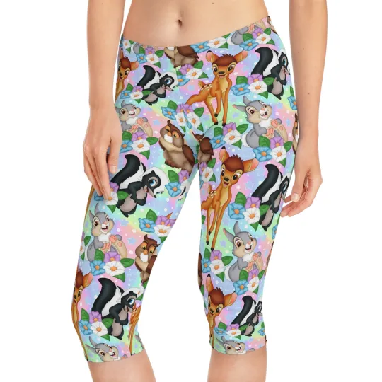 Discover Bambi Women's Capri Leggings, Gift for Her