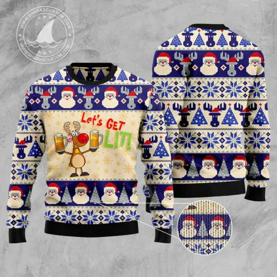 Discover Ugly Christmas Sweater unisex womens & mens - 3D Print Ugly Sweatshirt