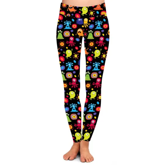 Discover Monsters Printed Leggings for Women