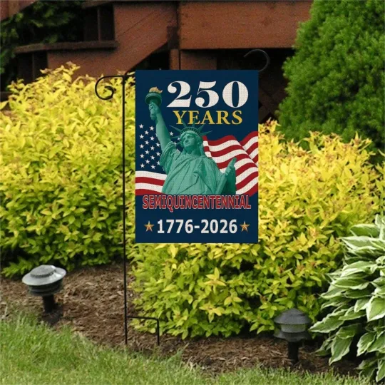 Discover 250th Anniversary USA Garden Flag Patriotic Flag