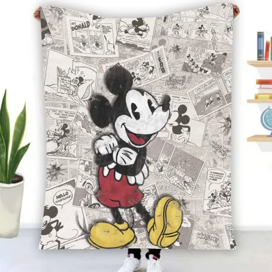 Discover Mickey Mouse Vintage Fleece Blanket
