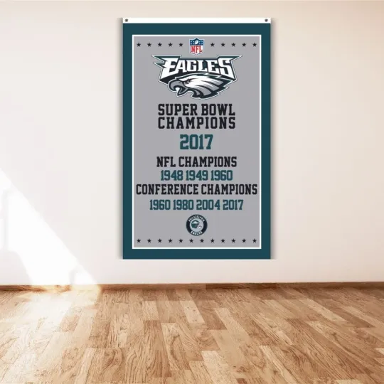 Discover Philadelphia Eagles Super Bowl Champions Vertical Poster