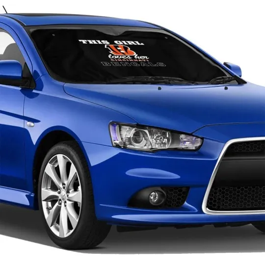 Discover Cincinnati Bengals Car Sunshade, This Girl Loves Her