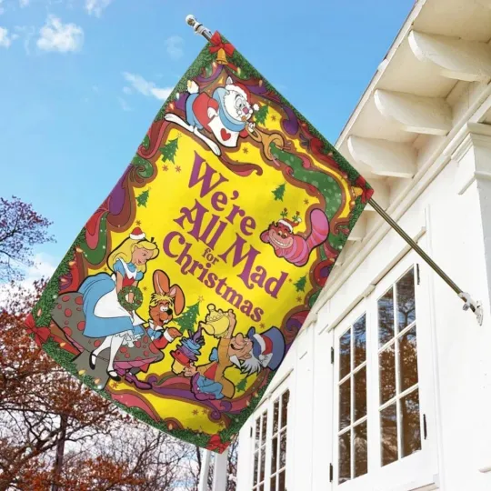Discover Alice In Wonderland House Flag