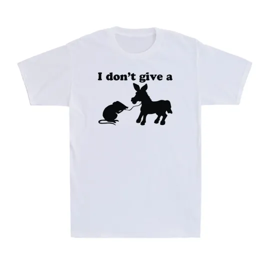 Discover Funny I Don't Give A Rat's Ass Sarcastic Men's T-Shirt