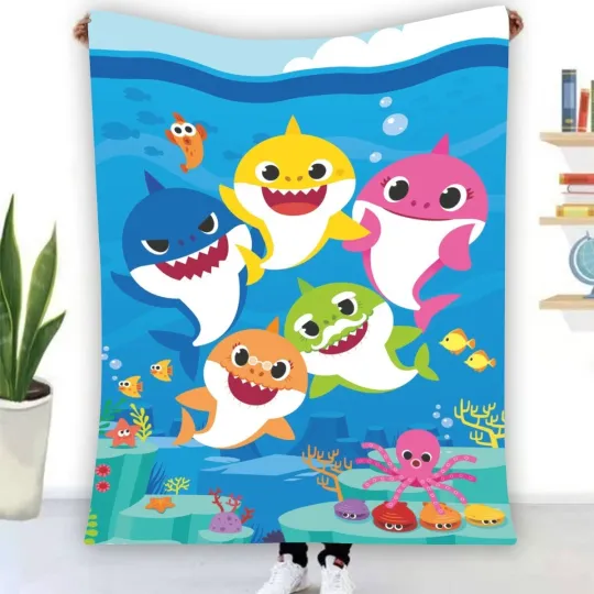 Discover Baby Shark Dance Fleece Blanket, Birthday Gift