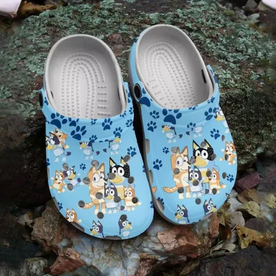 BlueyDad Family Clogs For All Ages, Birthday Gift Cartoon Clogs