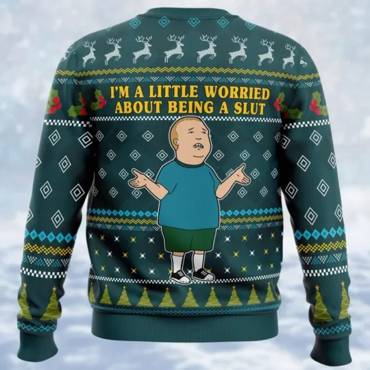 Discover Christmas Bobby Hill Ugly Sweater Fox King of the Hill Cartoon Movie