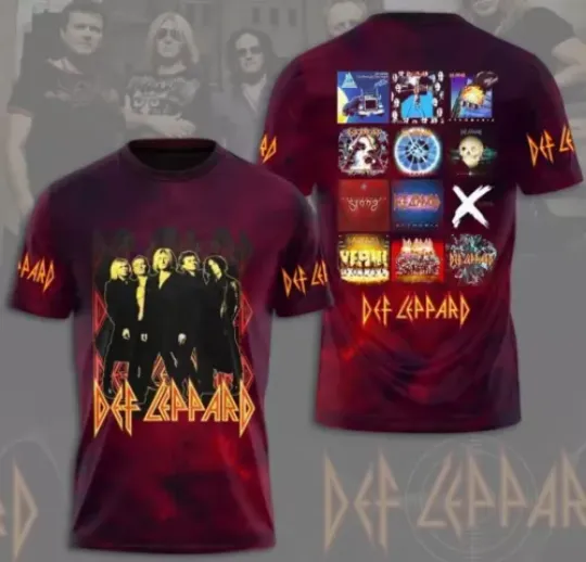 Def Leppard T-Shirt, Def Leppard Shirt, Rock Music 3D Shirt