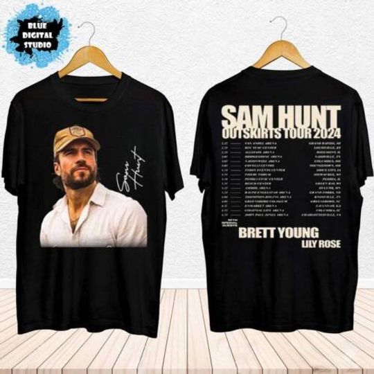 2024 Sam Hunt Outskirts Tour T-Shirt, Sam Hunt 2024 Concert