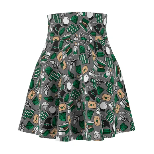 Discover Slytherin Women's Skater Skirt, Gift for Her