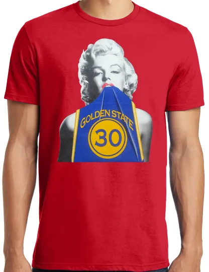 Discover Marilyn Monroe T-Shirt in Steph Curry Warriors Jersey