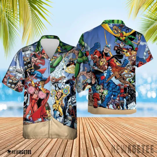 Discover Marvel’ss Avengers Assemble Hawaiian Shirt Beach
