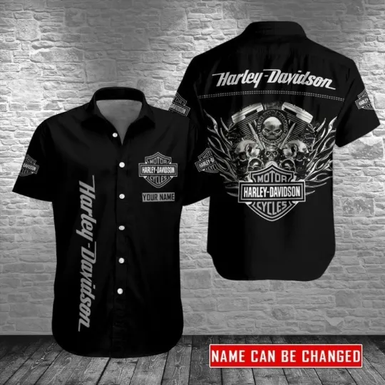 Discover Personalized Harley Motor Davidsonn Racing Casual Shirt Button Down Unisex Adult
