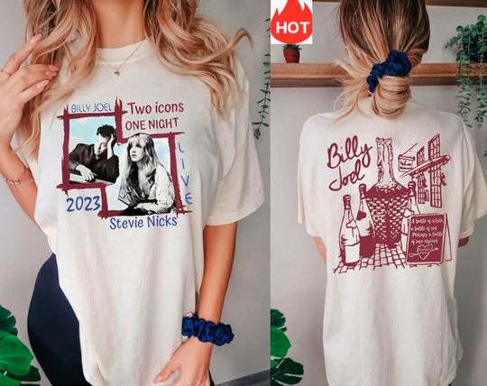 Billy Joel Stevie Nick Tour 2023 T-Shirt