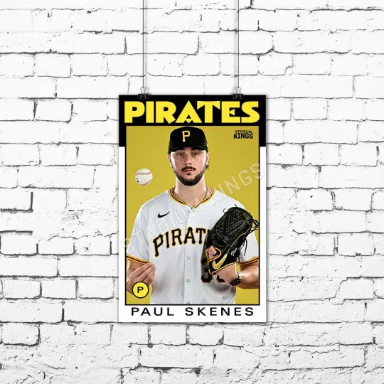 Discover Paul Skenes Pittsburgh Pirates 1986 Baseball Poster