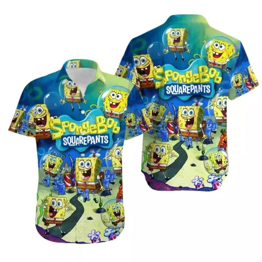 Discover SpongeBob SquarePants 3D Hawaii Shirt Mother Day Gift