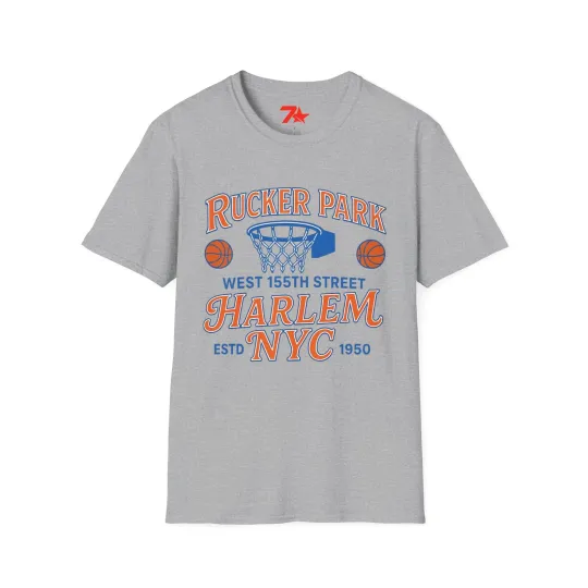 Discover Rucker Park Harlem NYC Unisex T-Shirt New York Knicks Colors Estd 1850