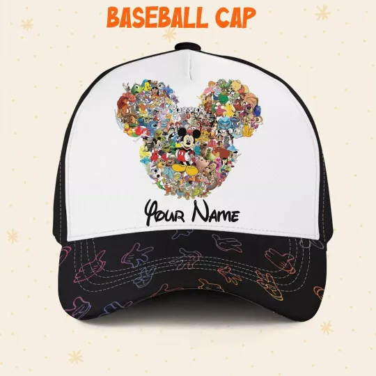 Custom Disney Mickey Team 2024 Cap, Disney Castle Family Hat Disney Vacation Hat