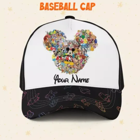 Custom Disney Mickey Team 2024 Cap, Disney Castle Family Hat Disney Vacation Hat
