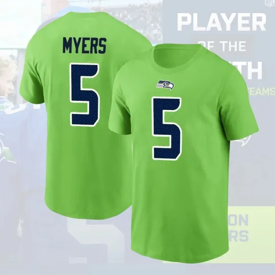 Discover Jason #5 Myers Seattle Name & Number Player Gift Fan