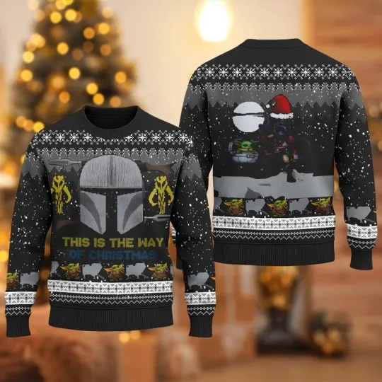 Discover Christmas Star Wars Ugly Sweater, Star Wars Christmas Sweatshirt, Darth Vader
