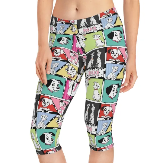 Discover 101 Dalmatian's Women's Capri Leggings, Gift for Her