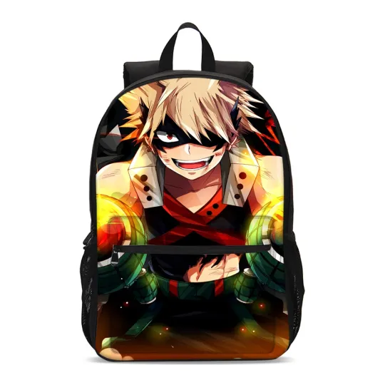 Discover Hero Anime Bakugou Students Backpack, School Bag, Back To School Gift