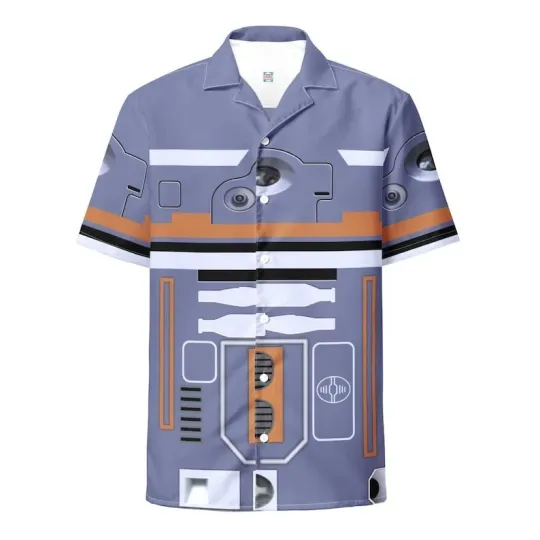 Discover Galactic Starcruiser Droid Hawaiian Shirt, Disney World Disneyland Button Shirt