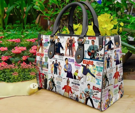 Discover Elvis Presley Music Women Leather Handbag, Elvis Presley Lover Handbag, Elvis Bags