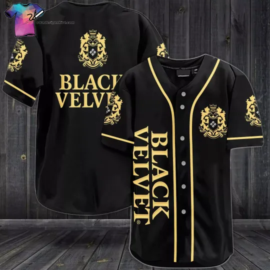Black Velvet Beer All Over Print Baseball Shirt Best Gift