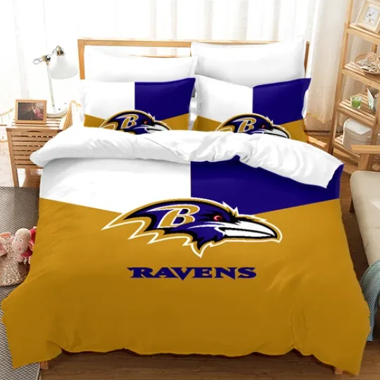 Discover Raven Bedding Set 3PCS Duvet Cover with 2 Pillowcases