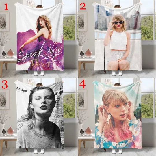 Discover Custom Pop Music Album Cover Fleece Blanket