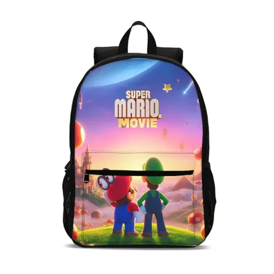 Discover Super Mario Bros Lugi Students Backpack, School Bag, Back To School Gift