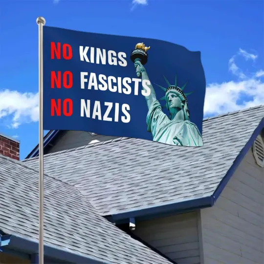 Discover No Kings in America Flag - Outdoor Protest Banner and Yard Sign