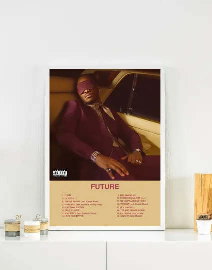 Discover Future I NEVER LIKED YOU Album Poster Vertical Art with Tracklist