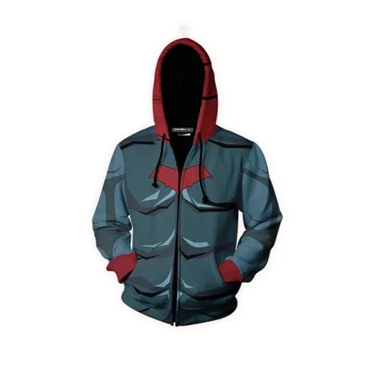 Discover Titans Batman 3D Zip Hoodie Robin Superhero Cosplay