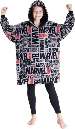 Discover Official Marvel Kids Avengers Hooded Blanket Hoodie All Over Print