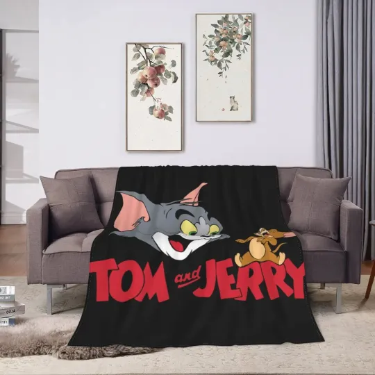 Discover Tom And Jerry Fleece Blanket, Fun Cartoon Movie Gifts for Kid