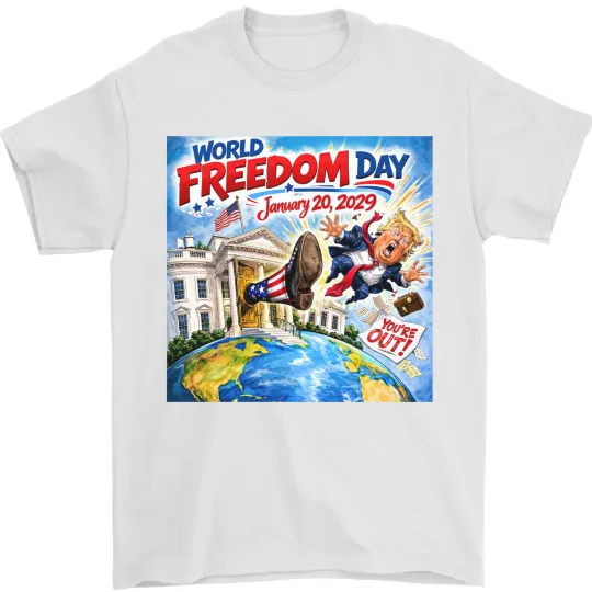 Discover World Freedom Day Trump Iran Israel Palestine  T-Shirt