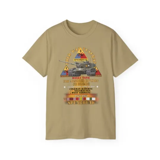 Discover Classic T-Shirt 3rd Armored Division Gelnhausen Germany M60A1 Tank Spearhead