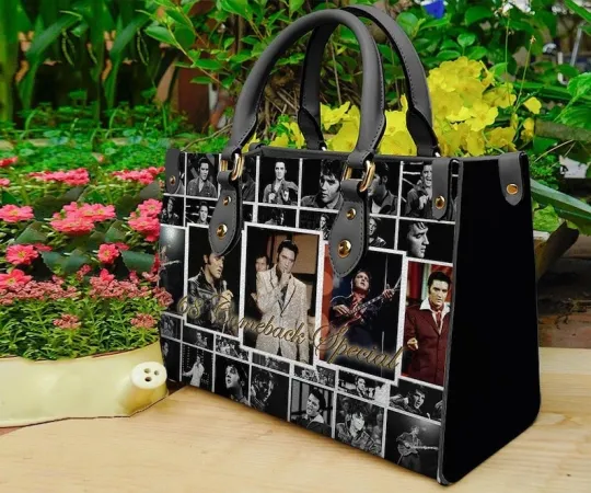 Discover Elvis Presley Music Women Leather Handbag,Elvis Presley Lover Handbag,Elvis Pres